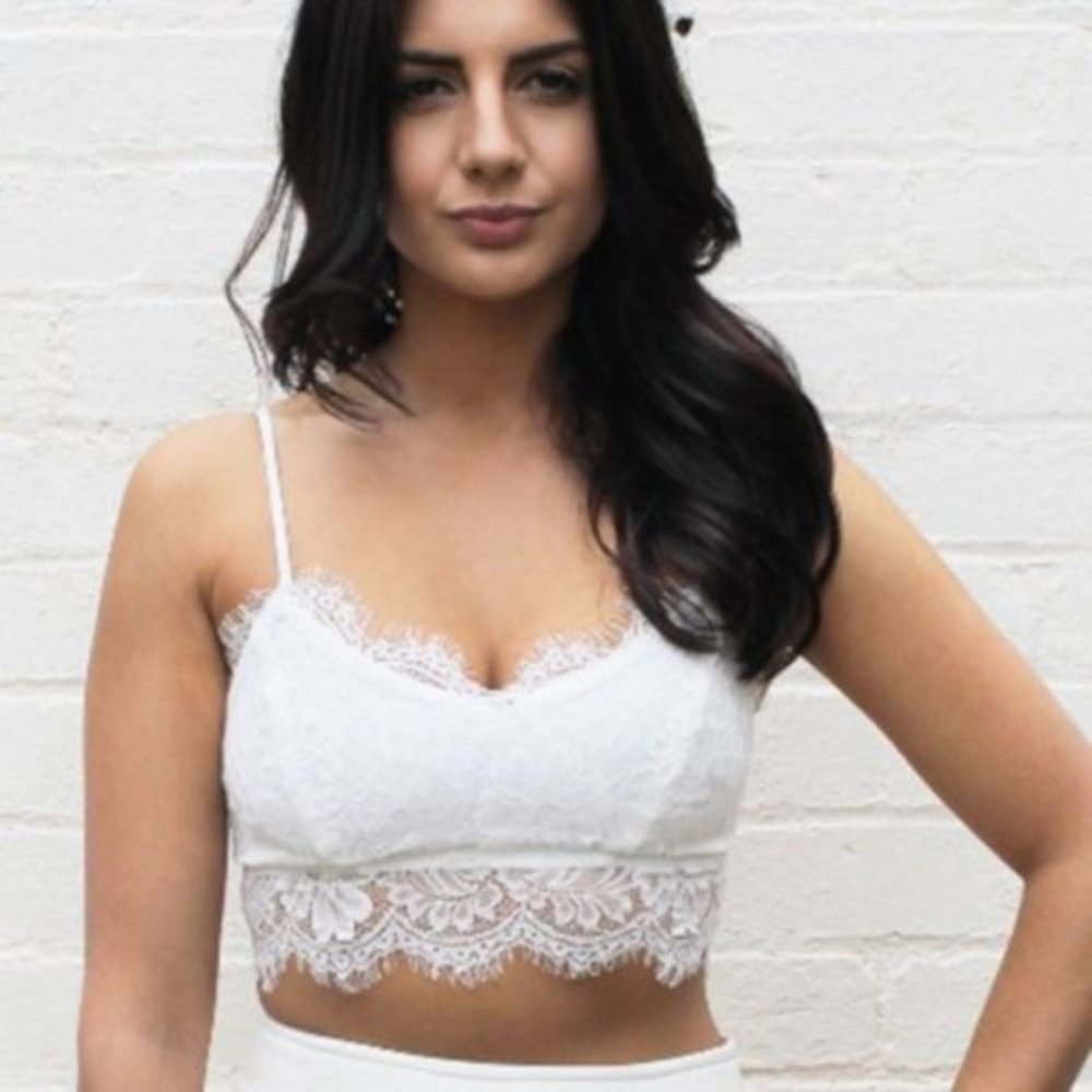 Bra ~ Cami Tank Bustier ~ Floral Lace ~ 2 Colors